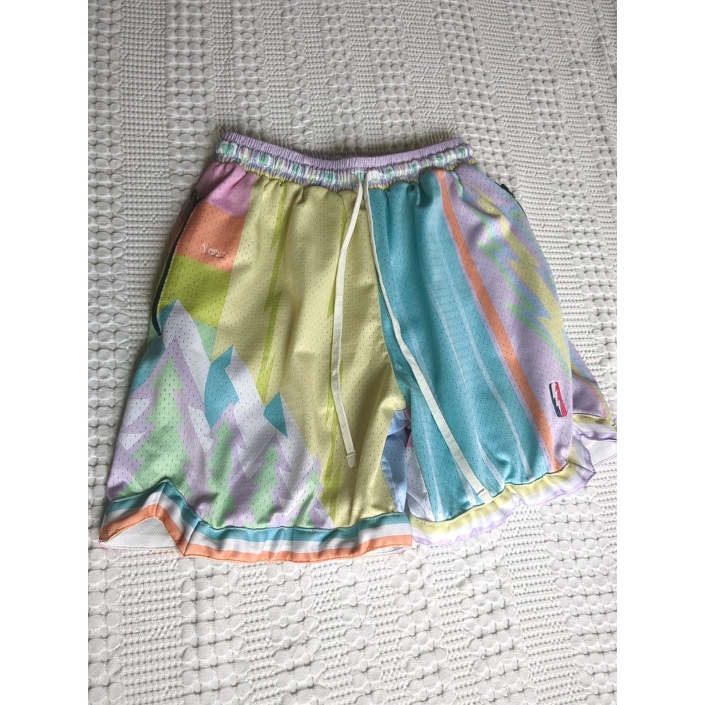 Trillest x Who Cares What The Pastel Shorts Sz Medium Easter Basketball